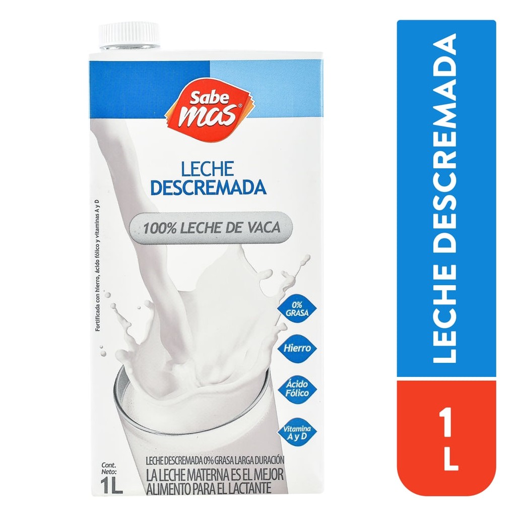 Leche descremada UHT 1 L