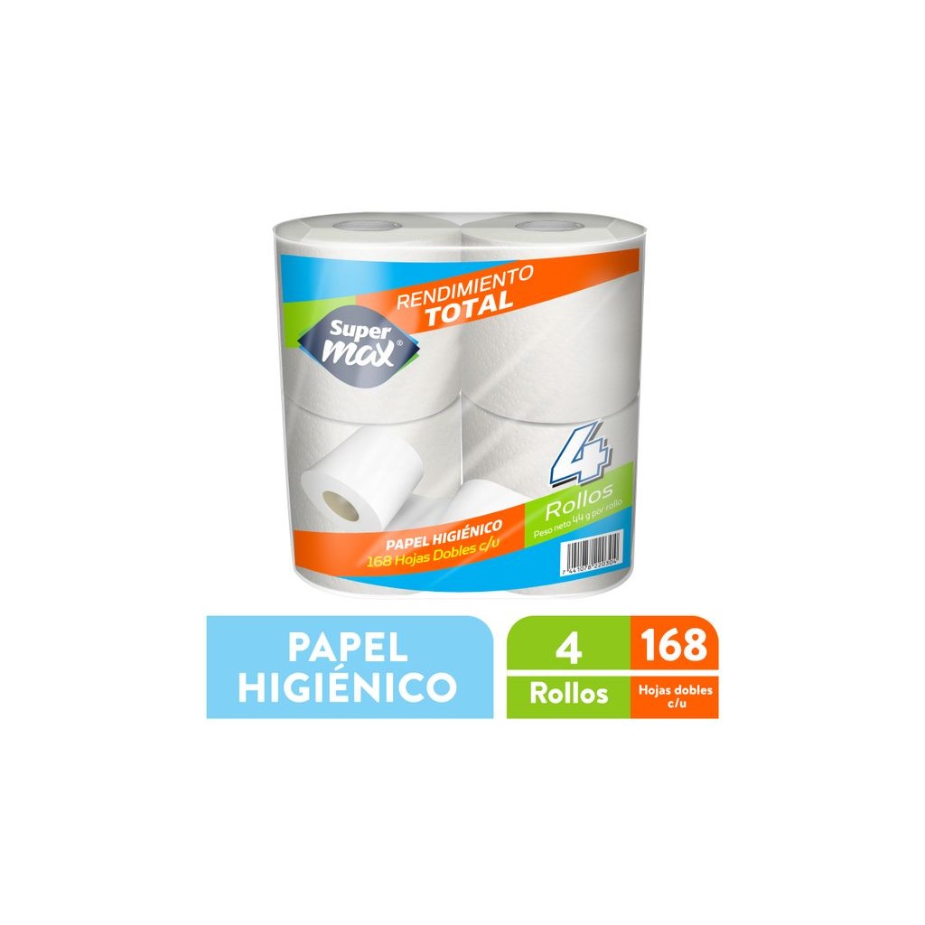 Papel higiénico paquete 4 rollos